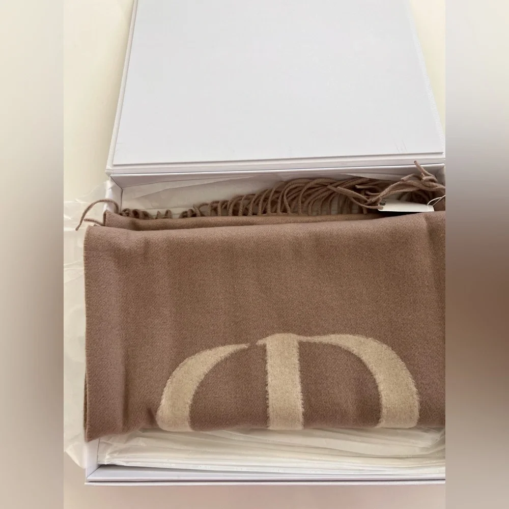 Dior Signature Cashmere & Wool Scarf – New in Box NWT
